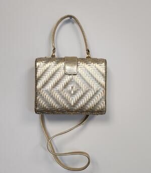 Gold Coast Gold/Metalic Woven Leather Design